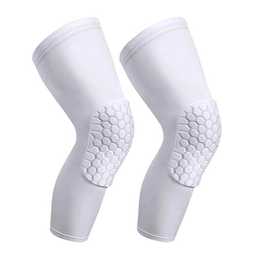PISIQI Knee Compression Pads Long Leg Sleeve Brace Protection