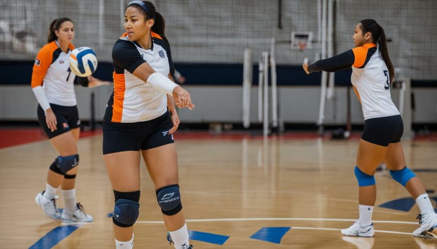 how to wear knee pads in volleyball